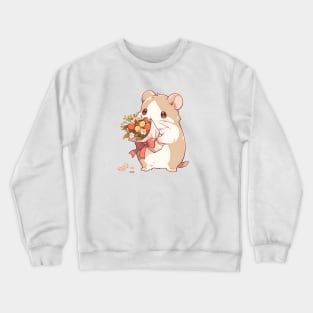 Floral Messenger: Hamster of Love Crewneck Sweatshirt